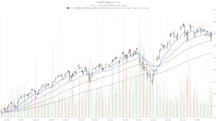 Vanguard Total World Stock Index Stock Tests $156.66 Resistance as Momentum Fades