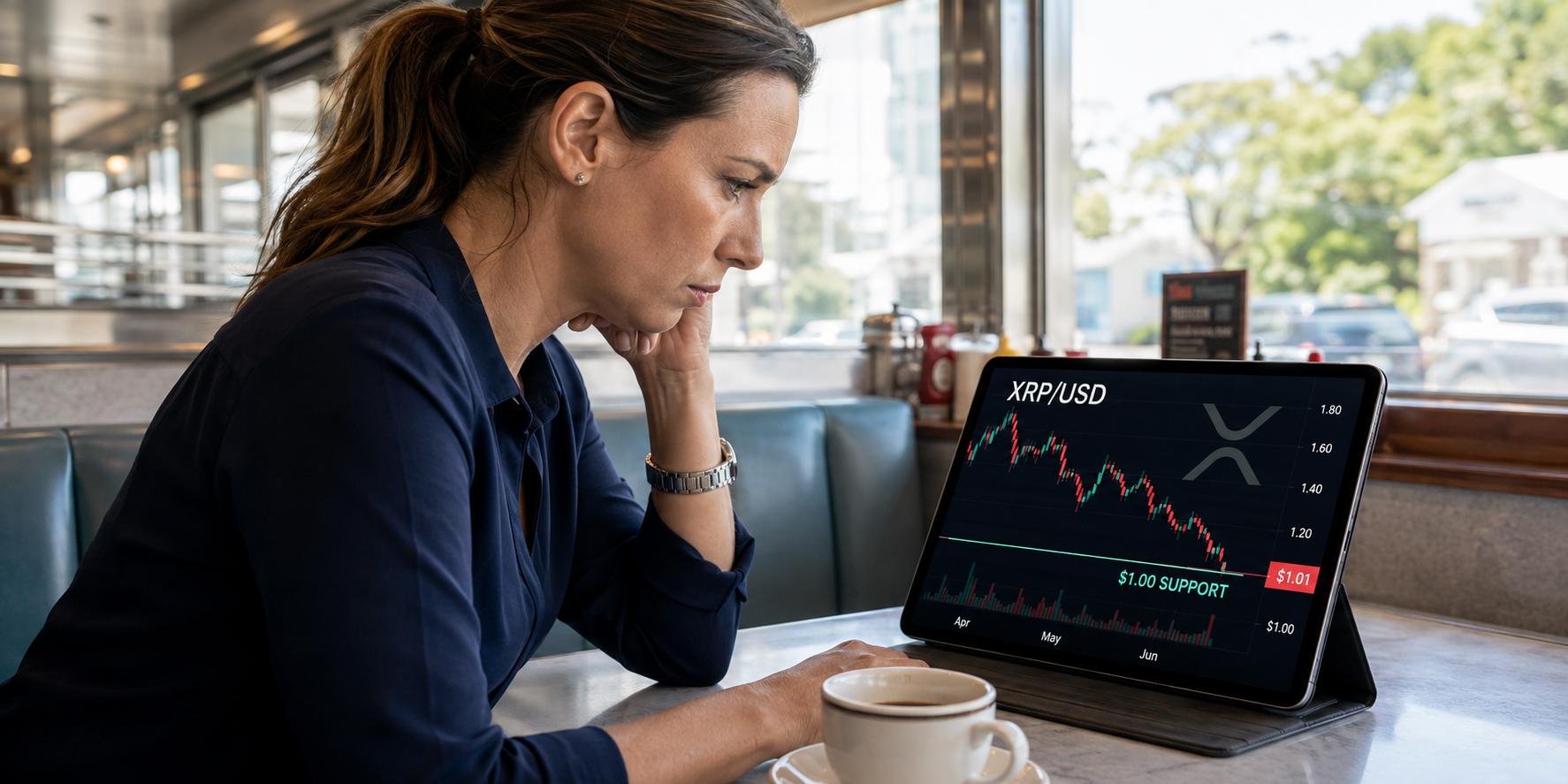 XRP is hanging near $1: why traders are bracing for another sharp drop image 1