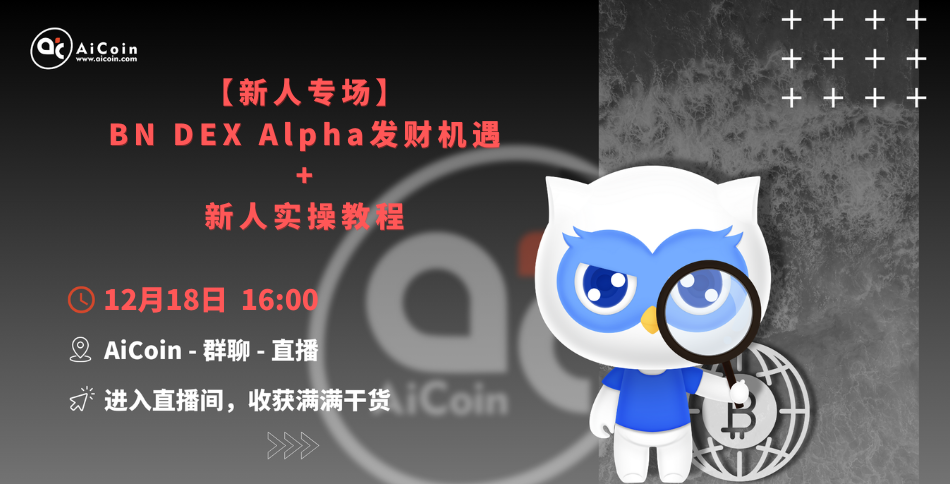 下午4点,官方直播:新人专场丨BN DEX Alpha发财机遇+新人实操教程(发红包)