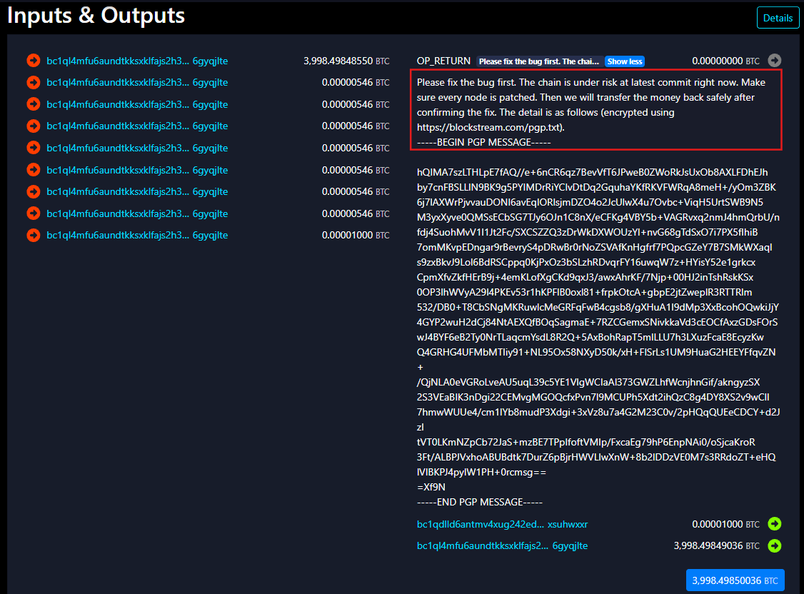 Liquid Network Hack Takes a Twist: Hackers Offer to Return $320 Million