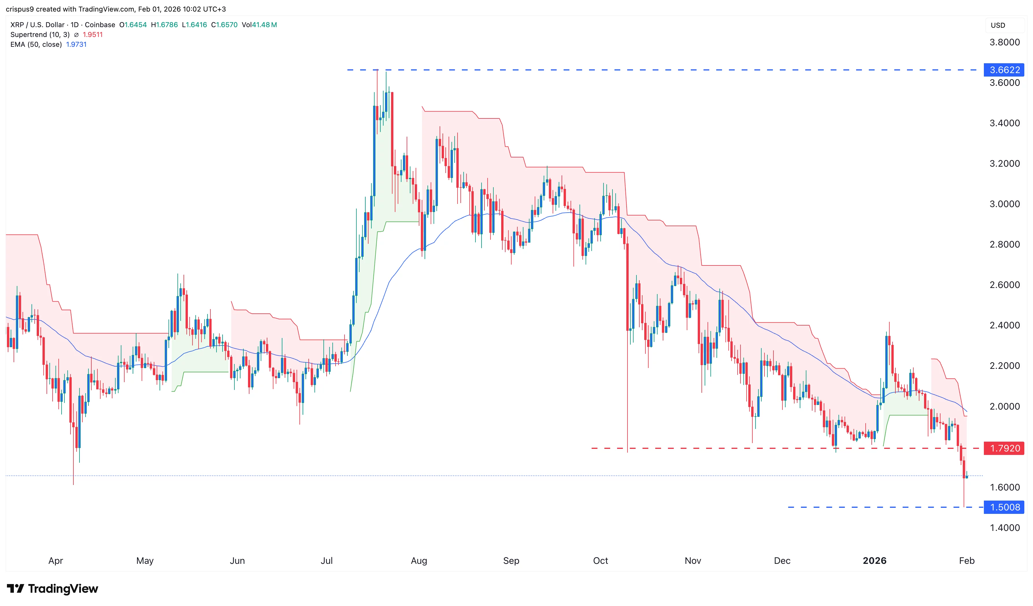 XRP price flags a bullish hammer candle as liquidations jump