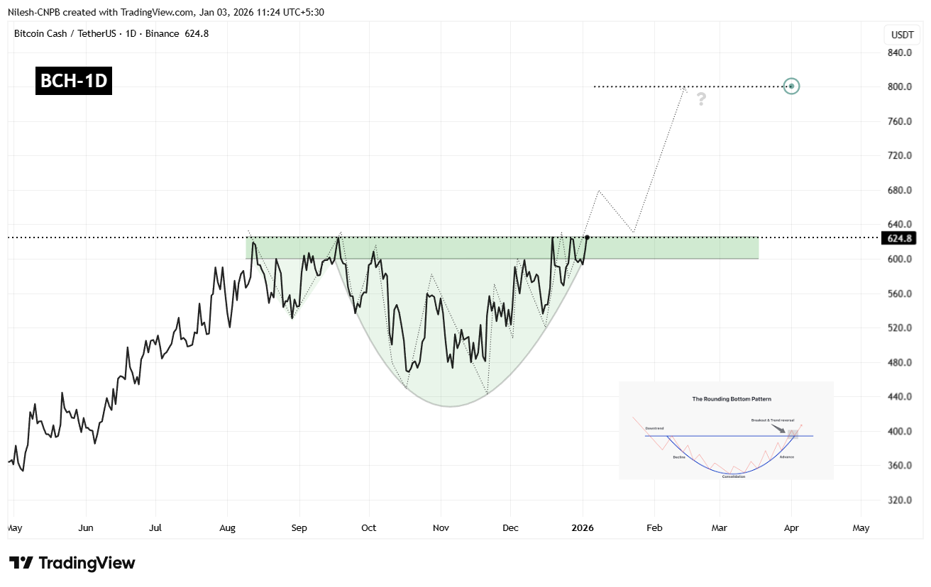 Is Bitcoin Cash (BCH) Poised for a Bullish Breakout? This Key Pattern Formation Suggests So! image 1