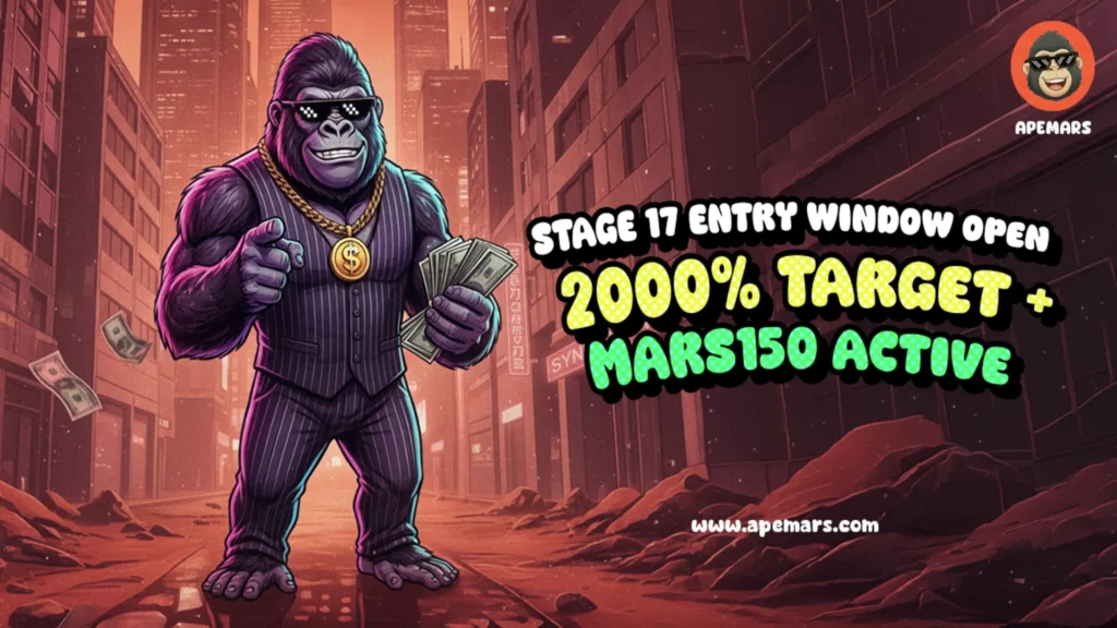 5 Best Cryptos To Buy Today: APEMARS Ignites Massive 2060% ROI, and 150% MARS Bonus Opportunity