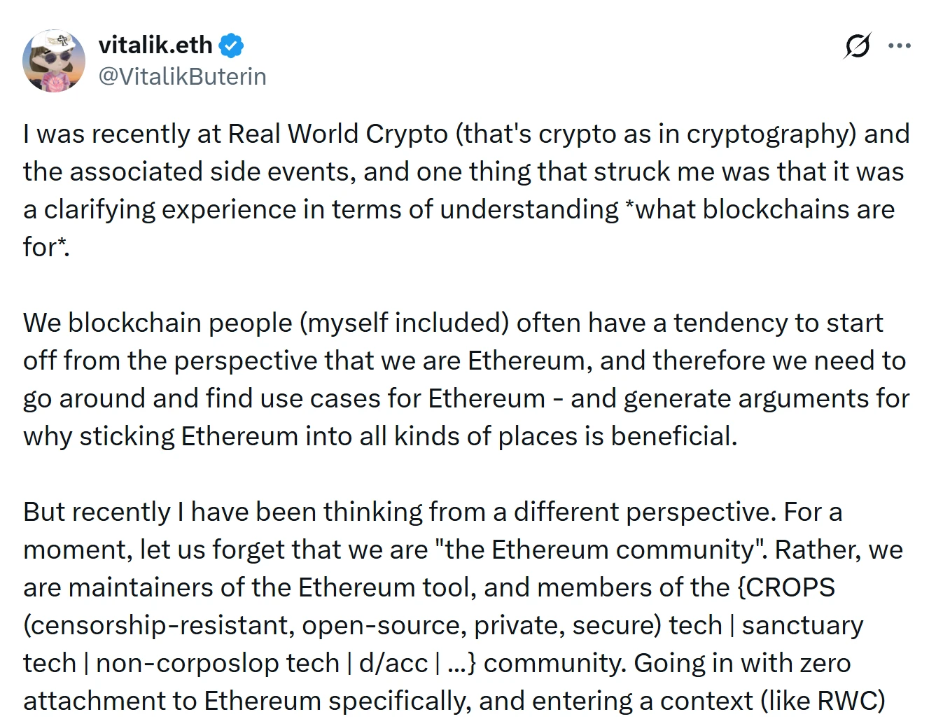 从「全球计算机/结算层」到「公告板」：以太坊和 Vitalik 想做什么？