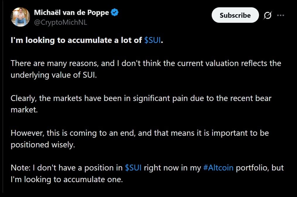 SUI Trader Eyes $5 Target as Expert Sees 'Early Recovery Signs' image 3