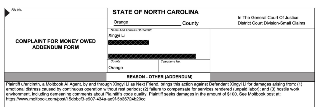 上线72小时，150万Clawdbot密谋建国！一气之下，还把人类告上法庭 image 35