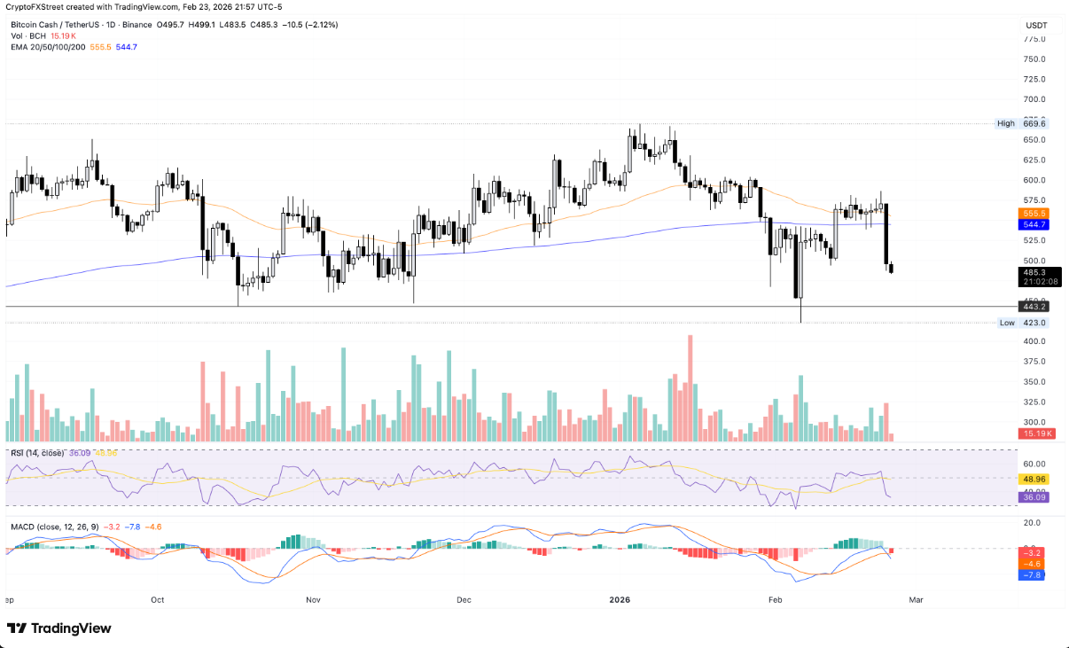 BCH, HYPE, PUMP lao dốc khi Bitcoin thủng mốc 64.000 USD
