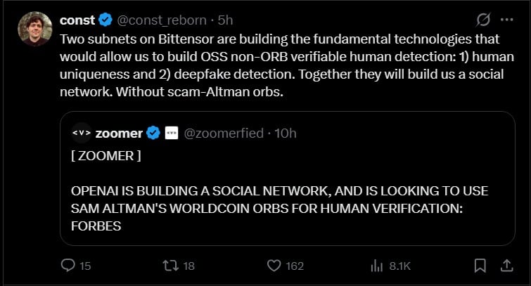 Why is WLD’s price up today? Examining OpenAI’s social network rumors image 1