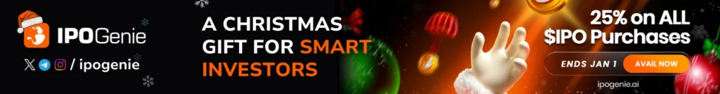 Best Q4 Crypto Presale Deal: IPO Genie Christmas Presale Bonus Ends This New Year image 4