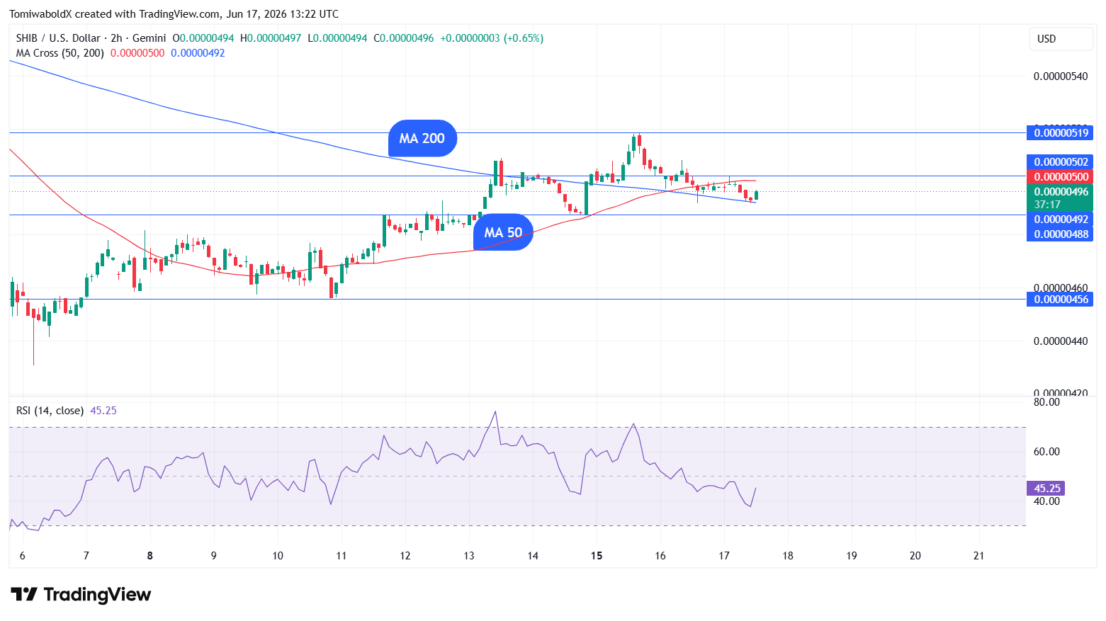 Bull Trap Ahead? Shiba Inu Prints Golden Cross While Momentum Fades image 2