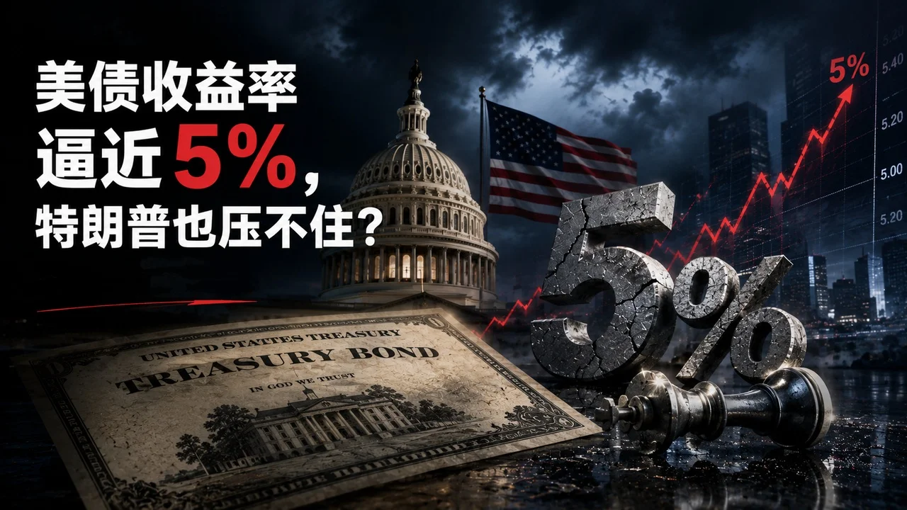 特朗普难题来了？美债收益率逼近 5%，对美股、黄金和数字资产有什么影响？ image 1