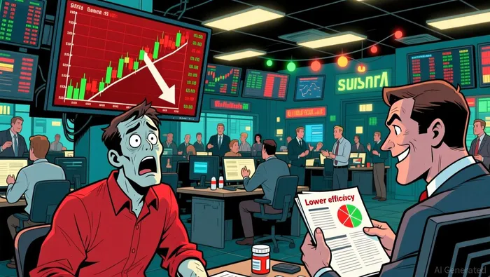 Stock chart showing Viridian's decline