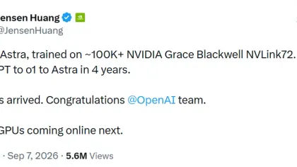 黄仁勋：AGI 已到来，OpenAI Astra 背后是英伟达，40 万张 GPU 即将上线