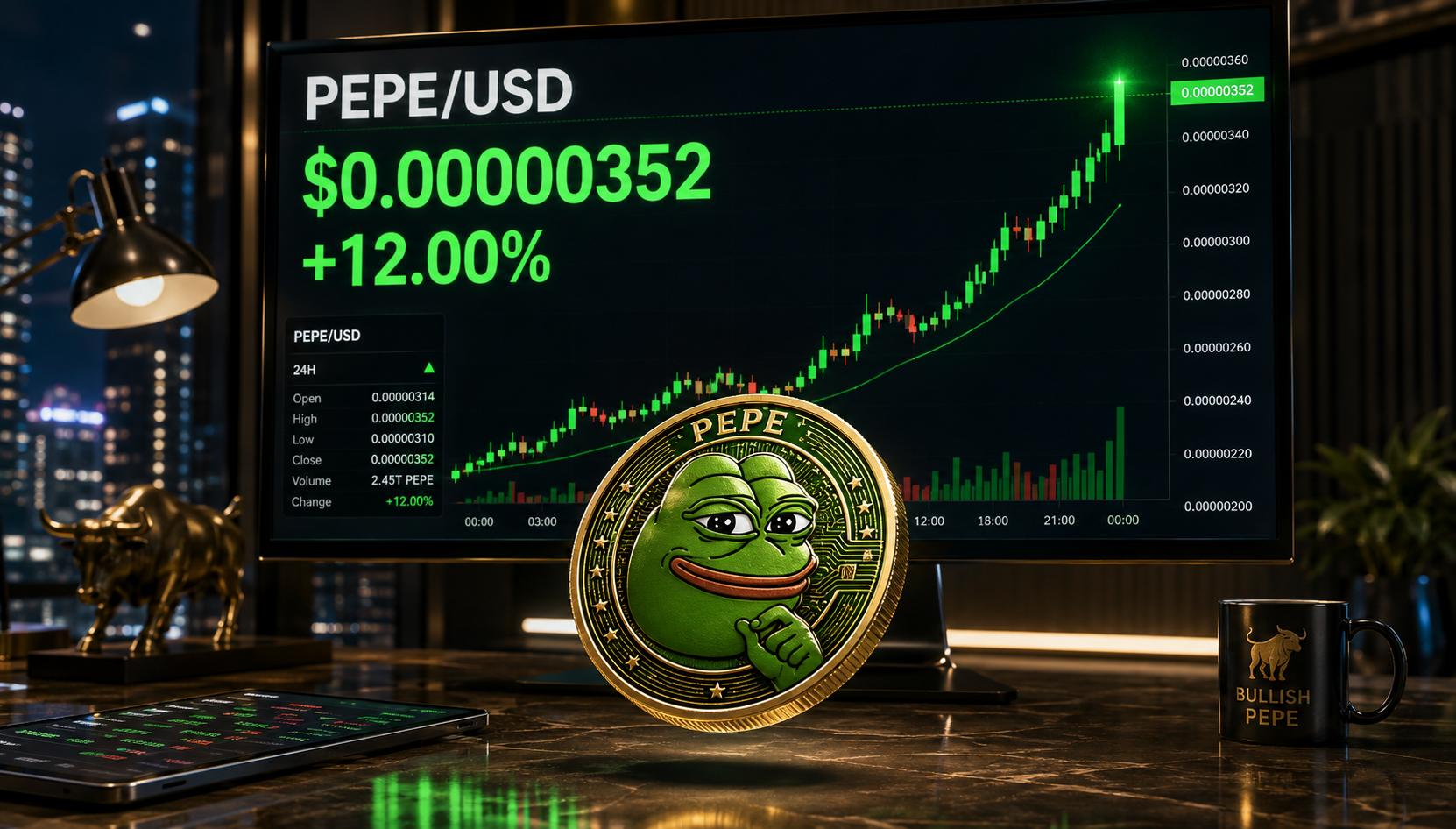 Pepe price rallies 25% as whale demand and futures interest surge image 0