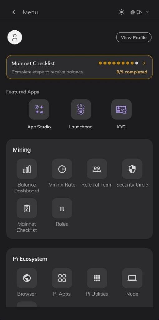 Pi Network to Upgrade Node v25 — New Menu Redesign and Privacy Features Incoming image 3