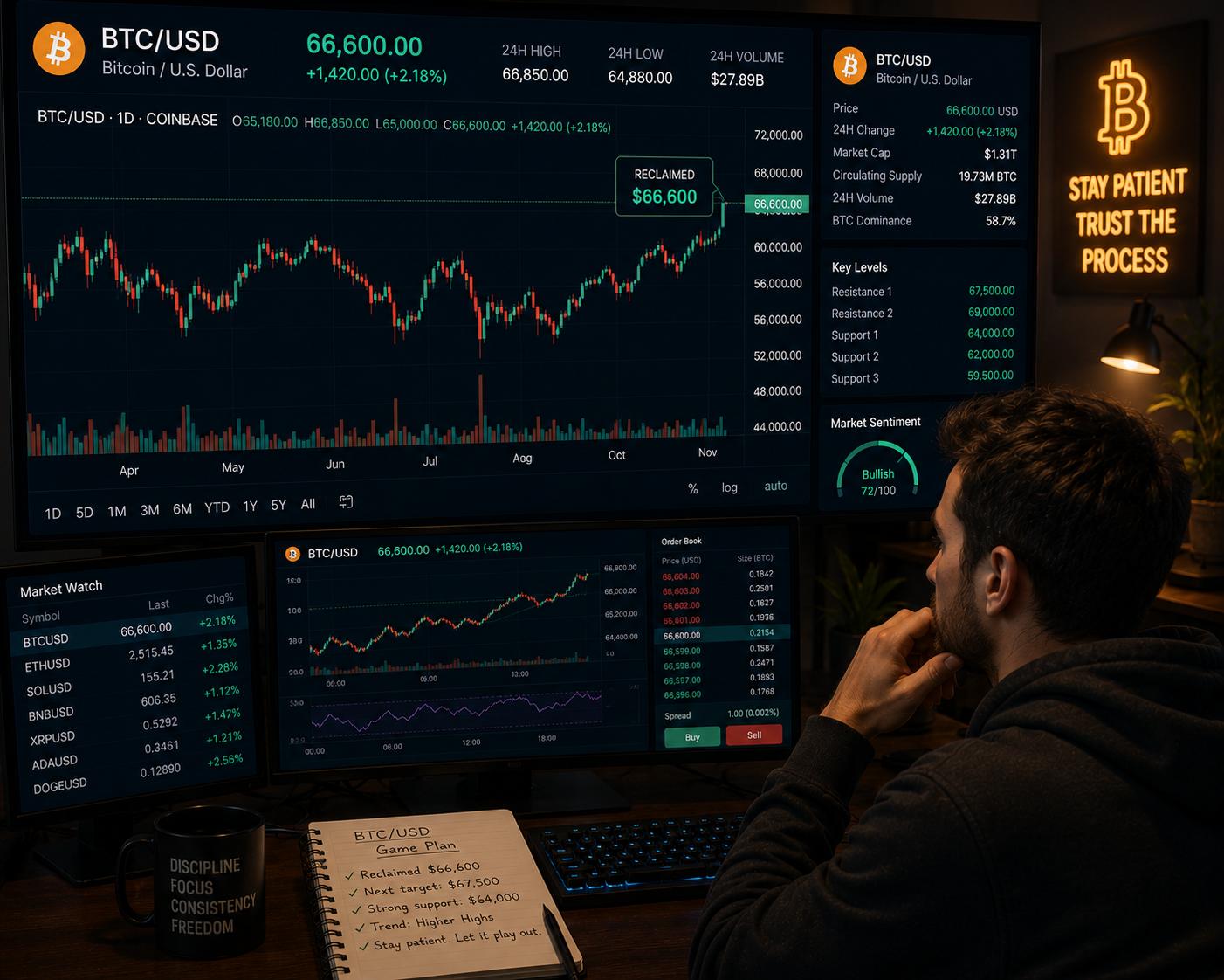 Bitcoin holds above key support as momentum indicators hint at stabilization image 0