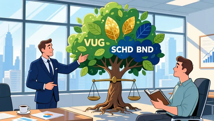 Quantitative Alpha: 50/30/20 VUG-SCHD-BND Portfolio Aims for Steady Growth, Income Generation, and Portfolio Diversification