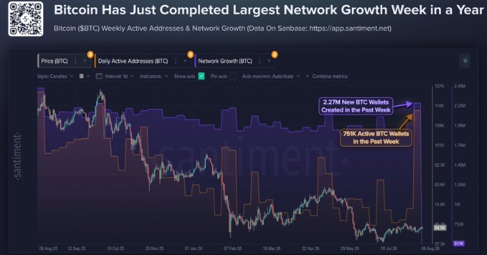ビットコインの新規ウォレット数が過去一年で最高水準