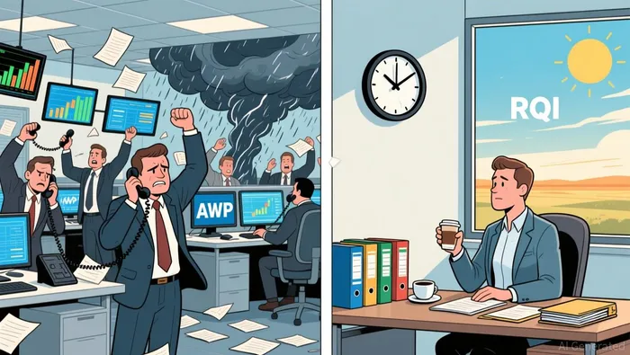 RQI’s Strong Competitive Advantage and Consistent Income Compared to AWP’s Declining Profits and Fluctuating Returns