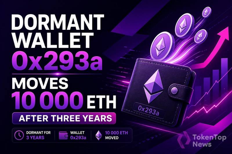 A dormant Ethereum wallet labeled 0x293a has moved 10,000 ETH after three years of inactivity, raising fresh questions about whale intent and market impact.