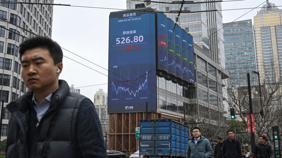 Stocks decline while oil prices soar amid escalating conflict with Iran