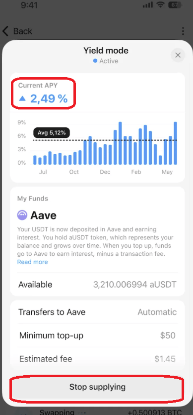 Tangem Yield : des revenus passifs directement depuis votre wallet image 9