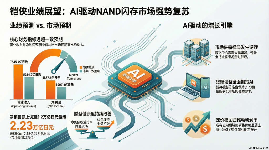 Stock Price Soars 12.36%! Is the NAND Super Cycle Confirmed? Storage Giant Kioxia’s Full-Year Profit Guidance Exceeds Consensus by 60%, Q3 Net Profit 87.81 Billion Yen image 2