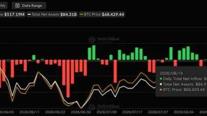 ビットコイン現物ETF、19日に820億円超が純流入 5月5日以降最大規模