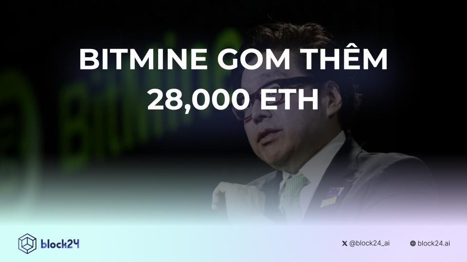 Bitmine gom thêm 28,000 ETH và đạt mục tiêu tích trữ image 0
