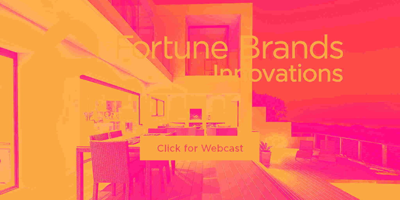 Fortune Brands (NYSE:FBIN) manca le stime sui ricavi del Q4 CY2025, il titolo scende del 12,2% image 0