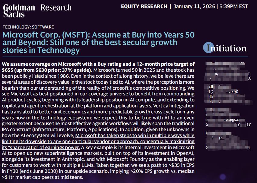 Microsoft Turns 50, But Its True Growth Cycle Is Just Beginning—Goldman Sachs Re-Initiates Coverage: AI Is a