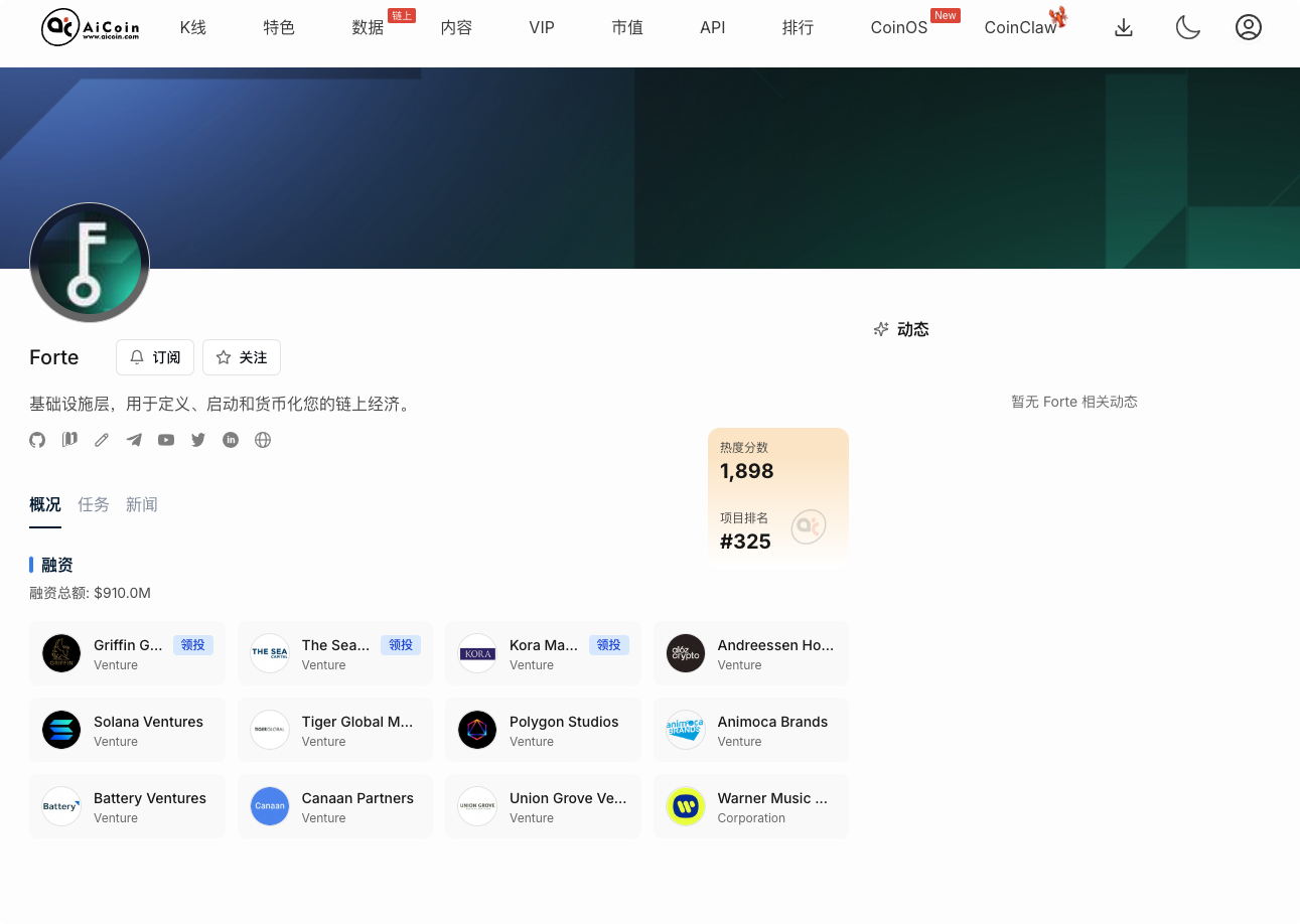 融资9 亿却能“零撸”？带你 7 分钟锁定 Forte 空投