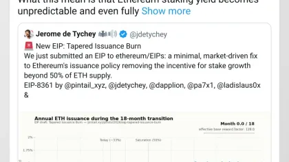 以太坊质押率该不该设限?EIP-8363提案掀起激烈辩论