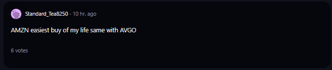 A comment on r/WallStreetBets subreddit.