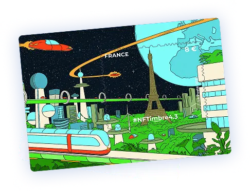Monuments 3.0 : La Poste mêle timbres et NFT avec une création signée Simon Bailly image 0