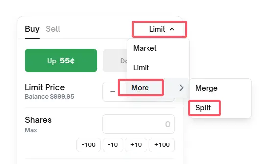 Polymarket 的筹码是从哪来的?一文看懂“拆分”与“合并” image 0