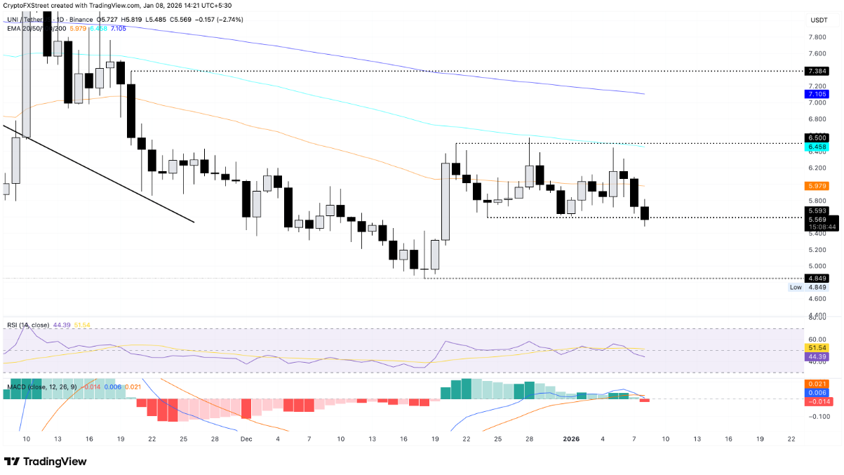 Uniswap (UNI) đối mặt nguy cơ giảm sâu hơn khi nhu cầu thị trường suy yếu image 2
