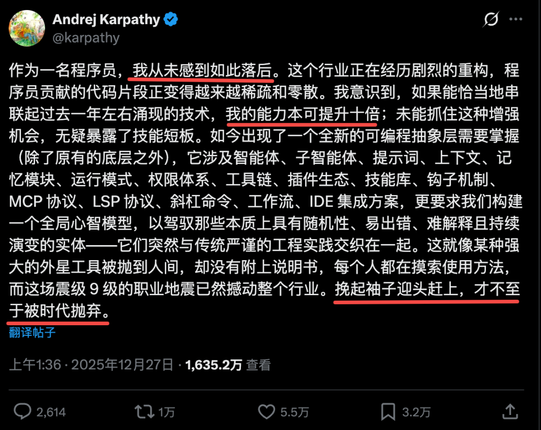 再见，程序员！硅谷全员AI Coding，卡帕西宣告9级地震来了 image 1