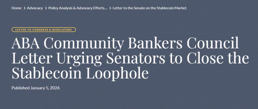 美国银行业的反抗：关于稳定币付息的无休止争论