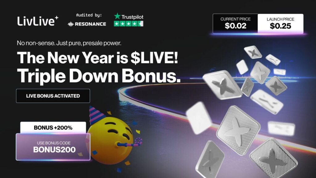 توقع سعر Solana مخيب للآمال – عرض ما قبل البيع لعملة LivLive بسعر 0.02 دولار مع مكافأة 200% يُسمى أفضل عملة مشفرة للشراء الآن