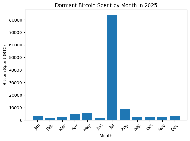 Ví Bitcoin “ngủ đông” dịch chuyển hơn 123.000 BTC trong năm 2025
