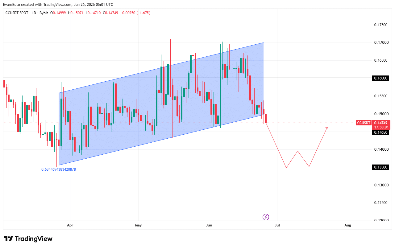 Canton’s price may tumble to $0.135 as liquidity dries up – What’s next? image 0
