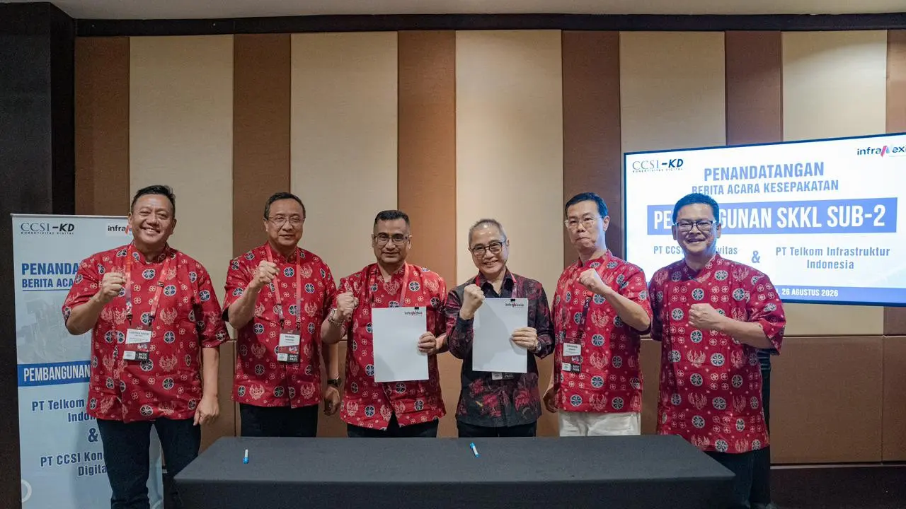Trafik Data Terus Tumbuh, InfraNexia dan CCSI-KD Perkuat Konektivitas lewat SKKL SUB-2 image 0