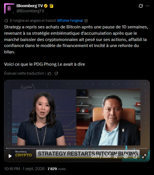 Bitcoin : Acheter haut et vendre bas, Strategy assume et explique ses choix image 1