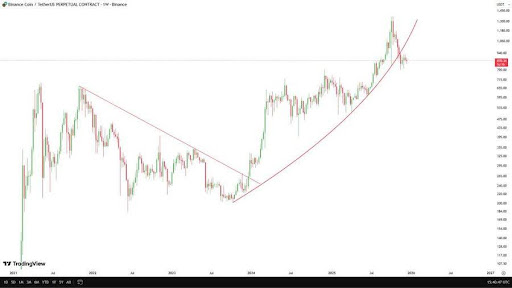 Breakdown Or Bear Trap? BNB Loses Trendline But Flashes Strong Rebound Signals image 1
