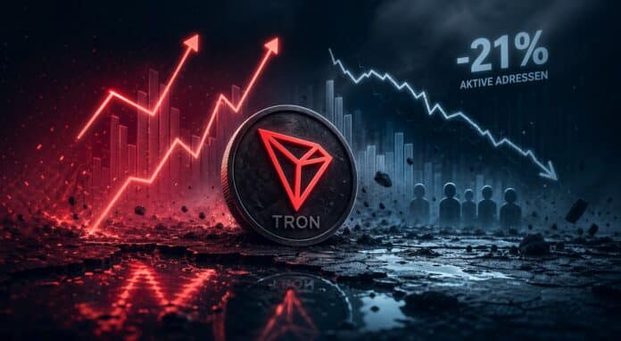 TRON zeigt Stärke doch die Aktivität im Netzwerk wirft Fragen auf