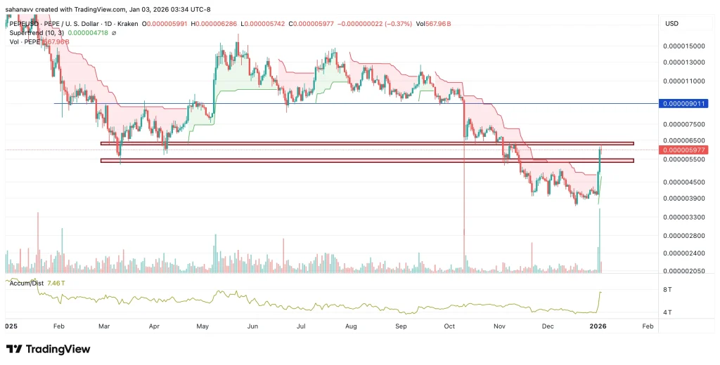 PEPE و DOGE ترتفعان مع إضافة عملات الميم أكثر من 8 مليارات دولار إلى القيمة السوقية—هل بدأت حمى عملات الميم؟
