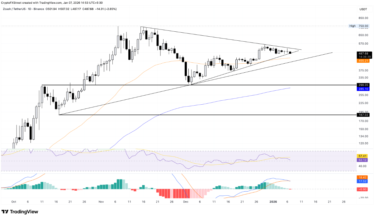 Zcash (ZEC) chịu áp lực giảm giá khi nhu cầu chững lại và niềm tin nhà đầu tư suy yếu image 3