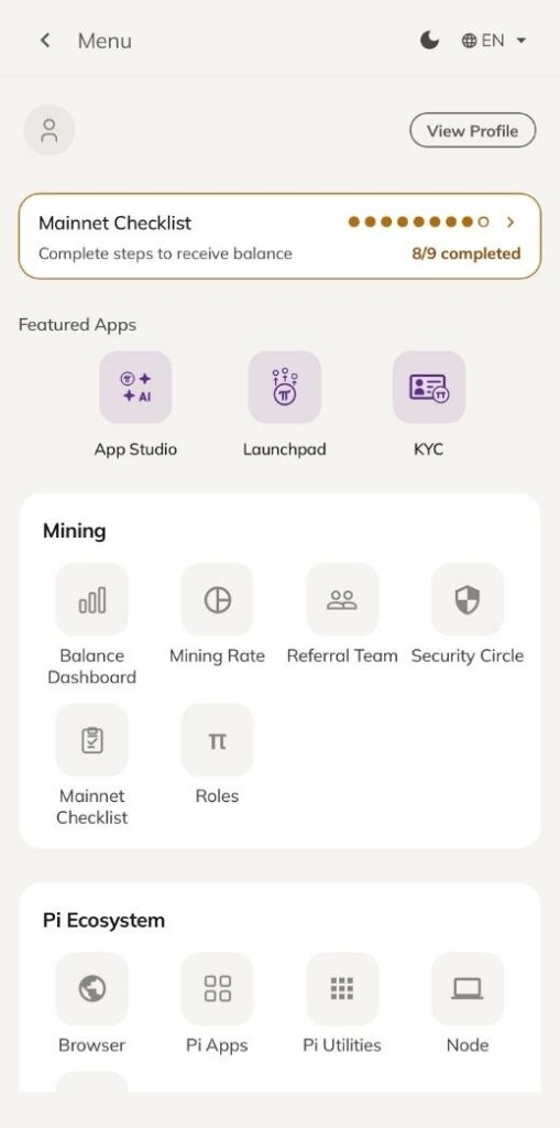 Pi Network to Upgrade Node v25 — New Menu Redesign and Privacy Features Incoming image 2
